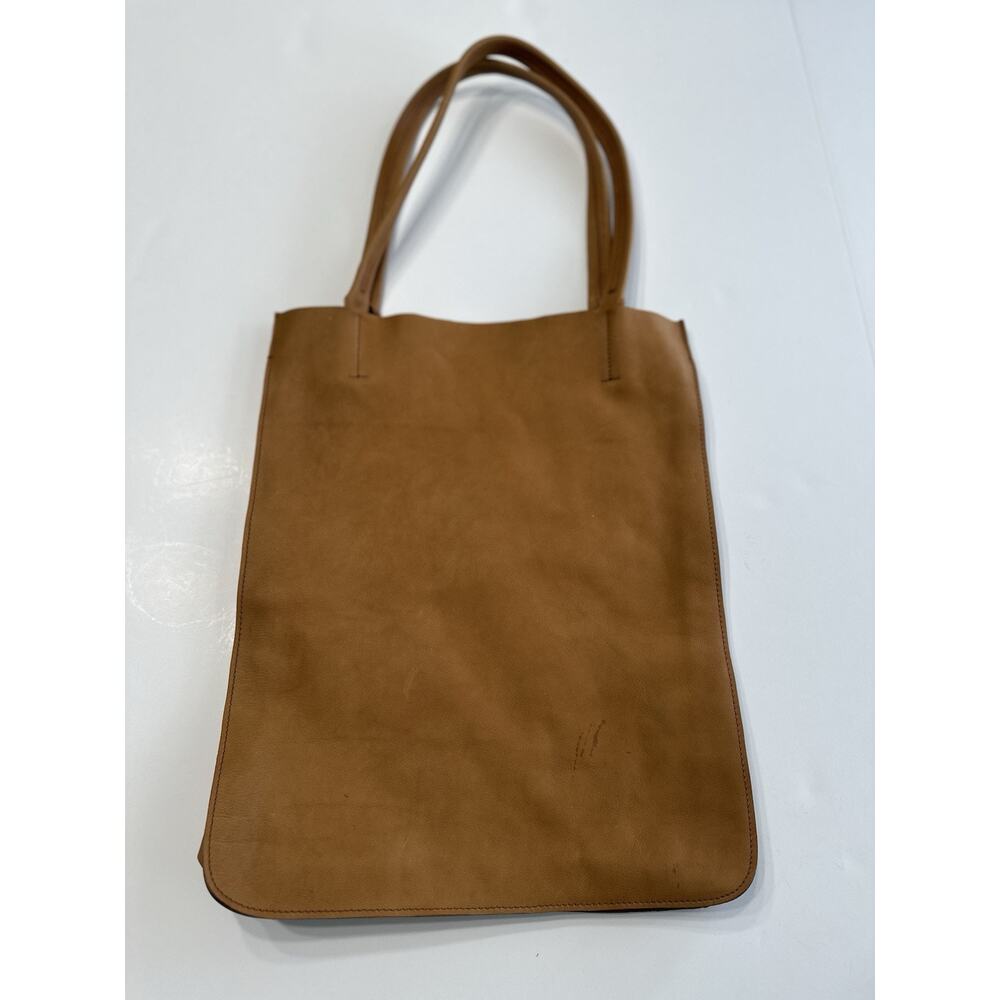 Minor History Women's Tan Camel Leather Bag Tote - Picture 2 of 8